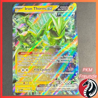 Iron Thorns EX 077/167 TWM  Double Rare  NM  Englisch Pokemon Eisendorn