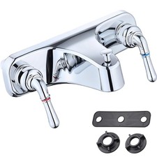 Tub/Shower Faucet 8" with Diverter for RV/Mobile Travel Home, Chrome