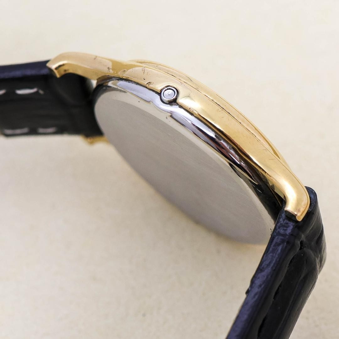 Operation Omega Deville Watch Push-Type Crown Lea… - image 8