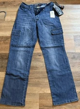 NEW W/ TAGS Seven7 Jeans Mens (30x31) Blue Straight Fit Medium Wash Stretch NWT