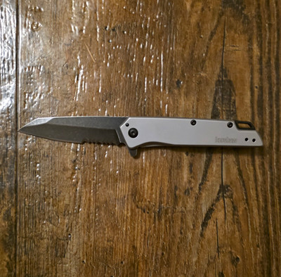 Kershaw Misdirect-ST 1365ST Assisted Tanto Combo SS Handle Liner Clip