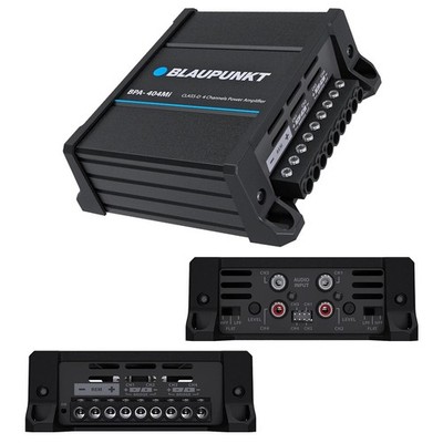 Blaupunkt BPA404MI Micro 4-Channel Car Amplifier   420W RMS / 1000W Max, Comp...