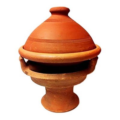 Marokkanische Tajine Tuareg - 25cm, inkl Stövchen