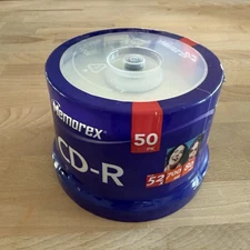 Memorex Recordable CD-R 50 Pack Spindle 52x 700 MB 80 Min New