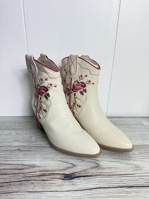 NEW The Pioneer Mommy and Me Embroidered Western Ankle Cowgirl Boot Size 7M