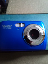 Vivitar ViviCam F128 Compact Digital Camera 8.1MP 4x Zoom Flash Blue USB