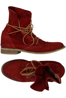 PECKOTT Stiefelette Damen Ankle Boots Booties Gr. EU 39 Rot #j8h1rq0