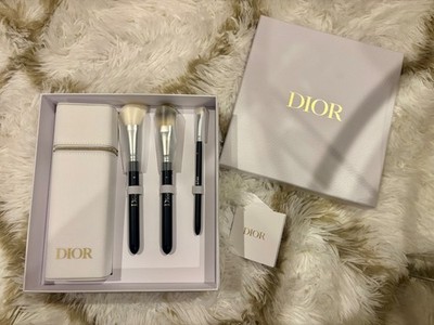 Dior Backstage 3pc Makeup Brush Set with White Case Limited