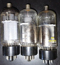 6CB5A vacuum tubes 3 pcs boxed NOS Raytheon, RCA& Sylvania