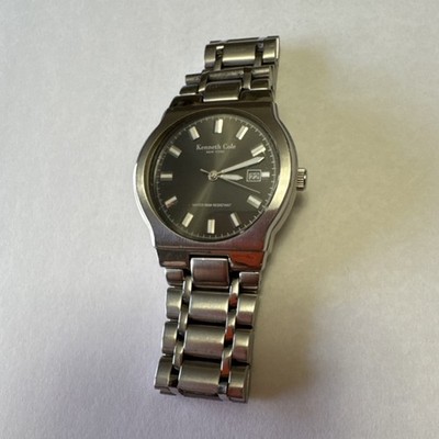 Kenneth Cole New York Men's Silver Stainless Steel Quartz Analog Dress Watch 50M