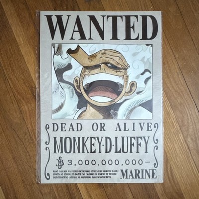 One Piece Official Mugiwara Store Marine Wanted Poster - Monkey D