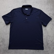 Ben Hogan Performance Polo Shirt Mens XL Navy Blue Golf Moisture Wicking Stretch