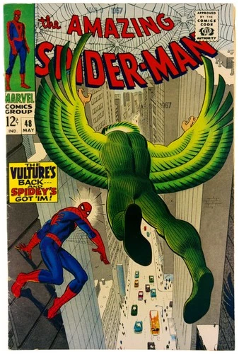 Amazing Spider-Man #48 1967 Marvel Comics FN Comic Book 1st App Vulture Drago