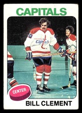 1975-76 Topps Bill Clement #189 - Washington Capitals - (Low Grade)