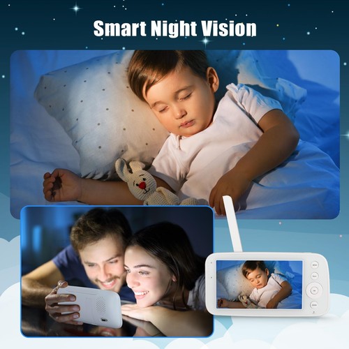 Babyphone 1080P Baby Camera Videocamera Portatile Senza Fili No Wi-Fi/App Conversazione - Foto 6 di 6