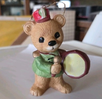 Homco Ornament Teddy Bear Drummer #5553 Marching Band