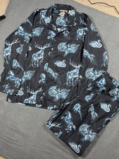 Pottery Barn Harry Potter Pajamas PJs Set Patronus Organic Cotton Large