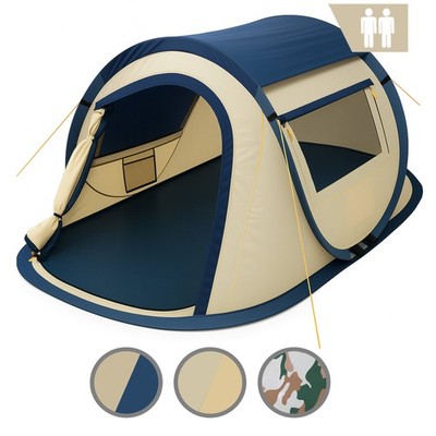 Pop Up Zelt Camping Quicki für 2 Personen Wurfzelt wasserabweisend CampFeuer