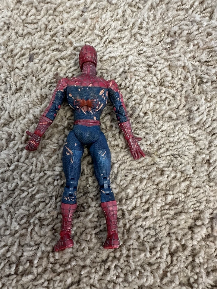 Figura de acción ToyBiz Battle Ravaged Spider-Man serie 3 cintura suelta Foto 2 de 4