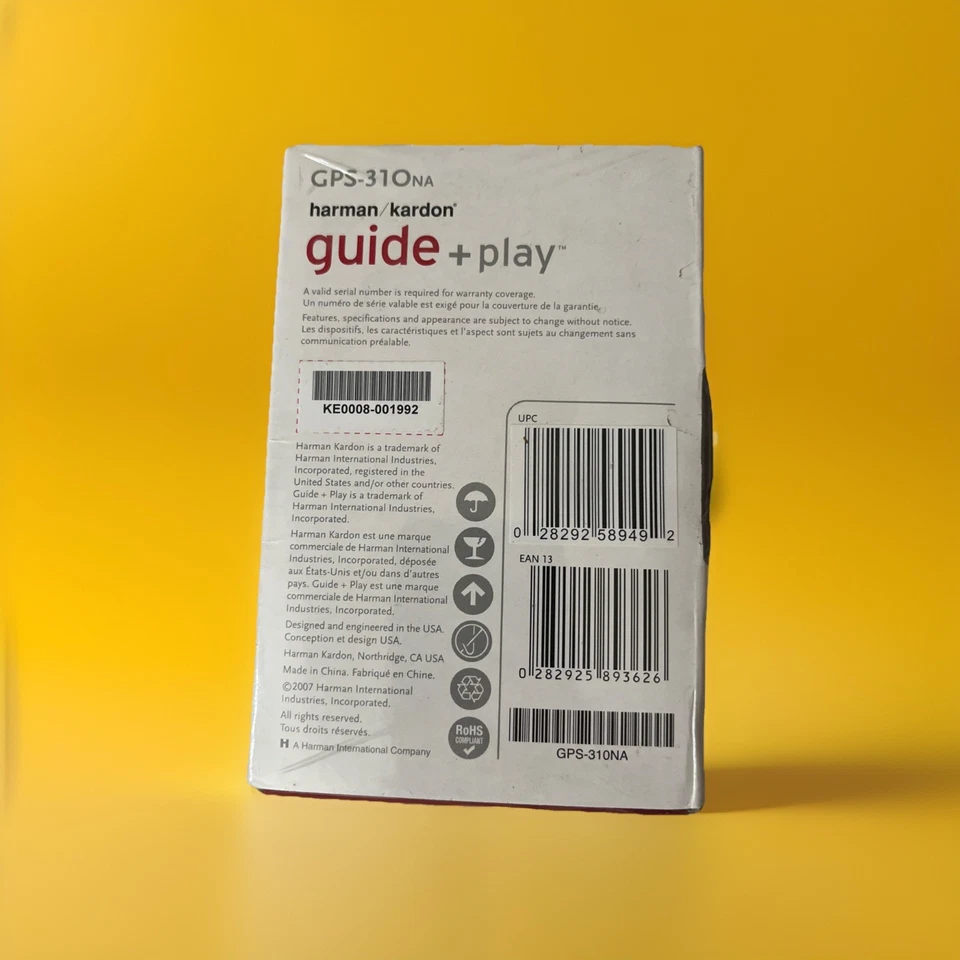 Harman Kardon GPS-310NA Silver/Black Portable 4 in Touch Screen GPS Navigator - Image 4 of 4