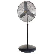 Standard Duty Industrial Fan, Pedestal Mount, 24 in Blade Dia, 115V,