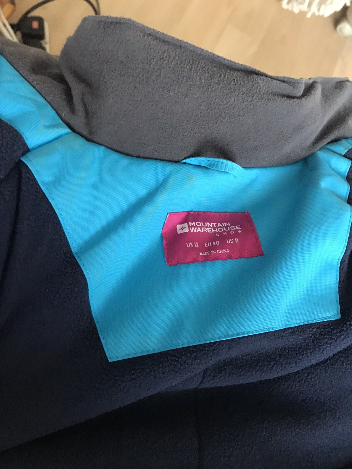 Mountain Warehouse Ladies Ski Jacket Size 12 Blue Jacket eBay