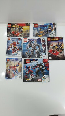 ORIGINAL LEGO BEDIENUNGSANLEITUNGEN NUR Marvel Avengers Spiderman Heroes Bundle