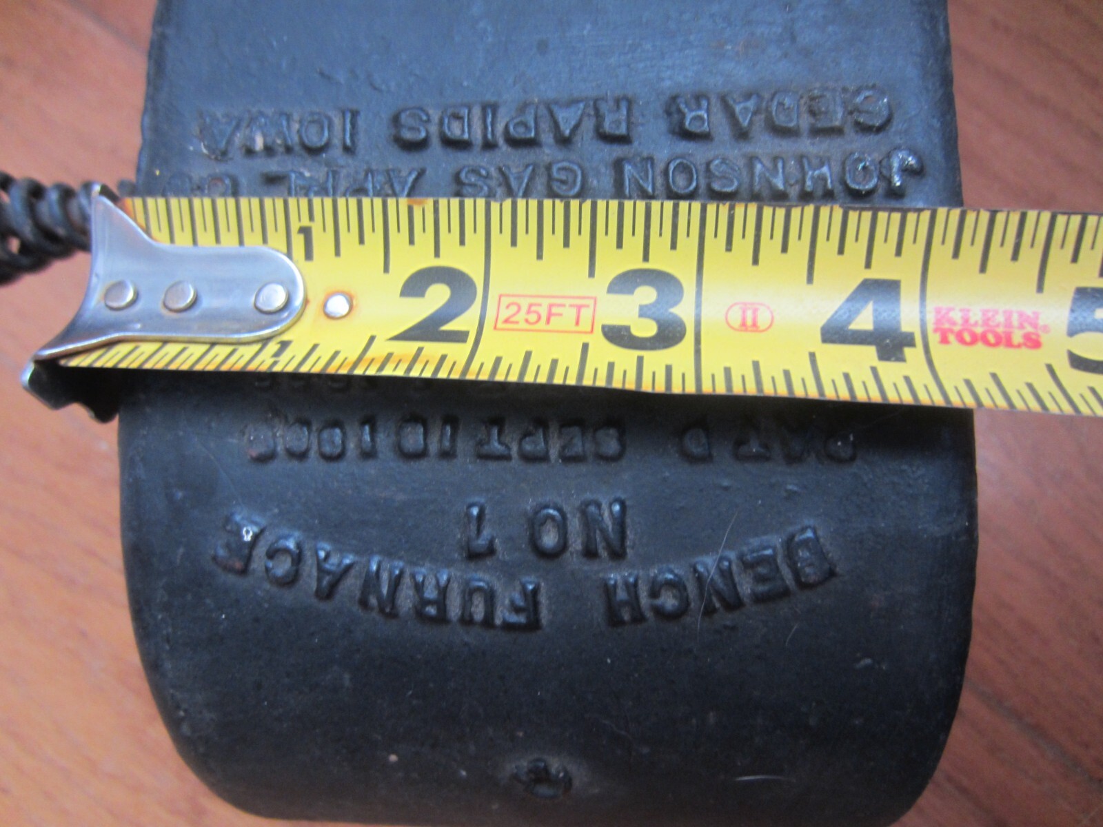 Vintage Johnson Gas Appliance 7 Benchtop Soldering Furnace Cedar