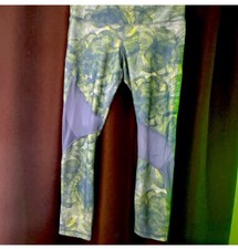 Under Armour Heat Gear Thunder Blue Pre Loved Leggings Size Large