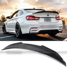 For 15-19 BMW F82 M4 PSM Style High Kick Carbon Fiber Trunk Lid Spoiler Wing