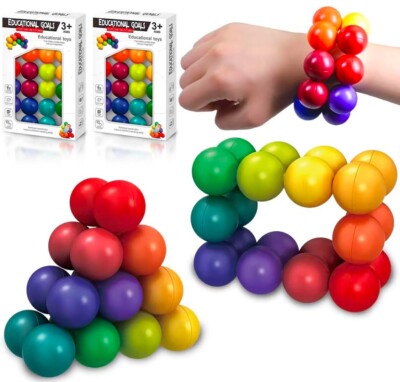 2 Boxen Party Intelligenzball Magic Ball Würfel Magic Ball Spielzeug DIY Puzzle Spielzeug