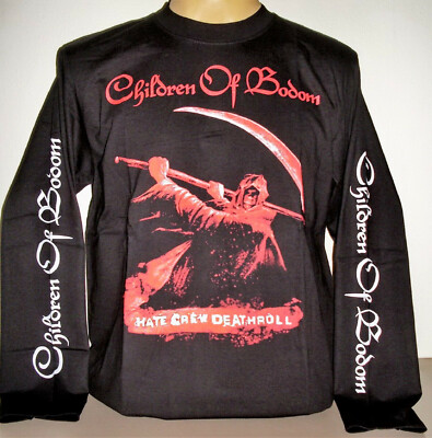 Children Of Bodom Hate Crew Deathroll Long Sleeve T-Shirt Size