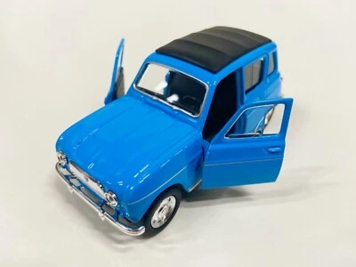 Welly Renault R4 ,,blau,, Klassiker Oldtimer Top Modellauto Pullback ,,NEU‘‘