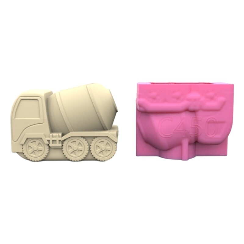 Mud Tanker Pen Holder Silicone Mold Succulent Planter Mold Decor Making Tool
