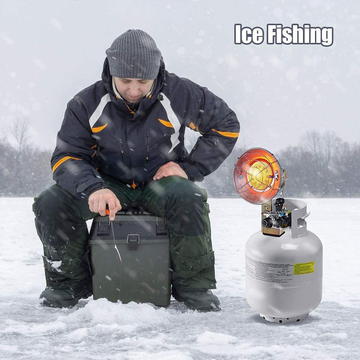 15,000 BTU LP Propane Tank Top Heater Outdoor Portable Infrared Heater  Camping | eBay