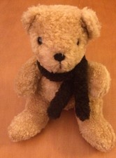 Pottery Barn Brown Bear Plush with Scarf