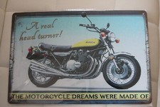 plaque publicitaire moto