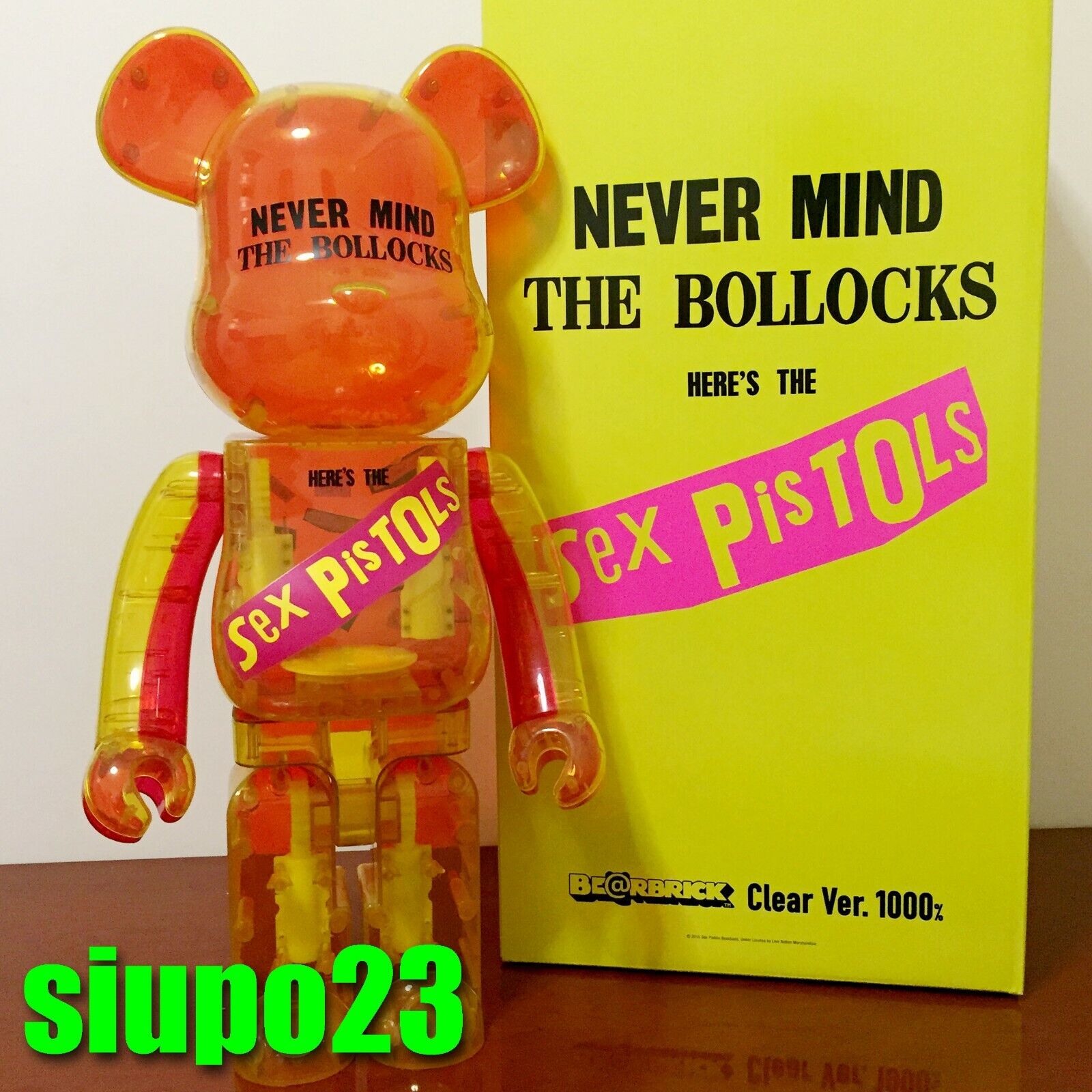 BE@RBRICK Sex Pistols Clear Ver.