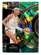 2024 WNBA Select A’JA WILSON Green Ice Prizm Premier #158 Aces MVP Future HOF