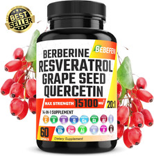 Resveratrol Complex, Berberine, Quercetin, Supplement with Green Tea Noni - Resv