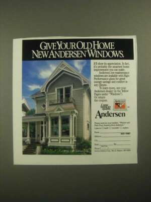 1987 Andersen Windows Ad - Give Your Old Home New Windows | eBay