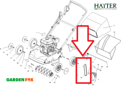 Genuine Hayter Scarifier BELT (Drives the BLADE REEL) 110J 317001