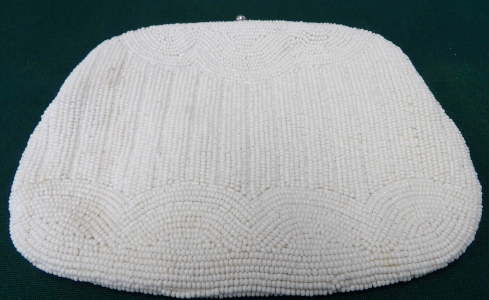 Antique White Patterned Beaded Purses - image 4