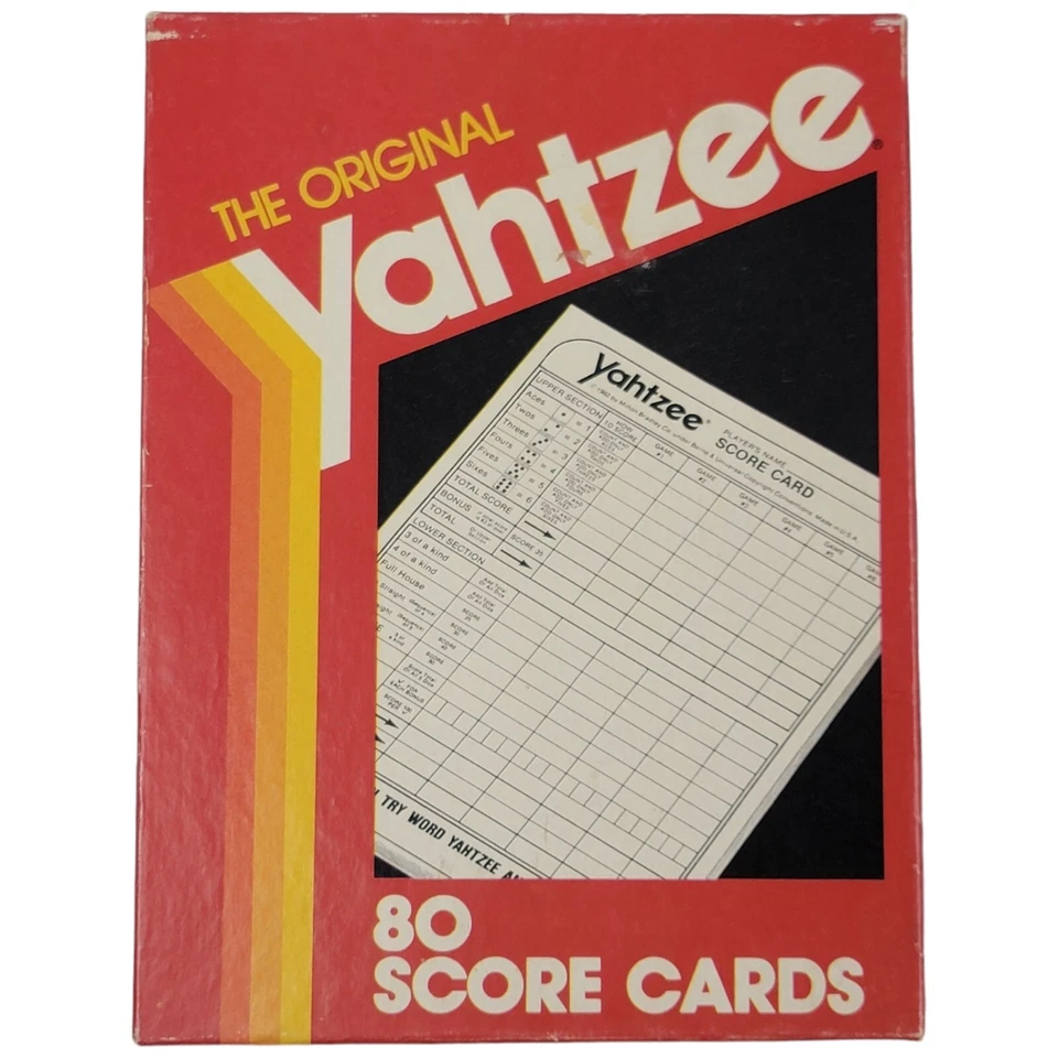 The Original Yahtzee Score Cards E6100 - Milton Bradley 1982 - Image 4 of 4