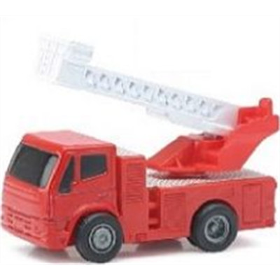 New-Ray 6CM Scale Fire Engine - Turntable (Red) (Pull Back)