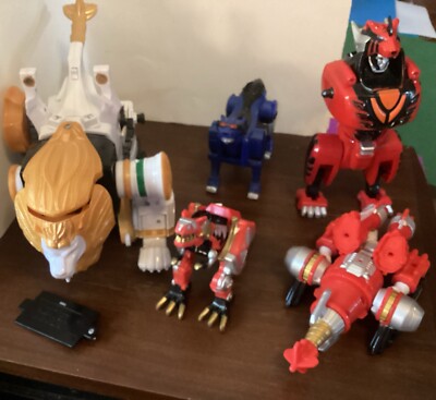 Power Rangers Lot,For Parts Or Repair.Some Parts Missing And Damaged
