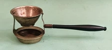 Antique Allco Swivel Tea Strainer with Black Wooden Handle