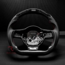 Real Carbon Fiber Led Customized Sport Steering Wheel Tt Ttrs R8 Sq5 2008-2015 Real Carbon Fiber Led Customized Sport Steering Wheel Tt Ttrs R8 Sq5 2008-2015