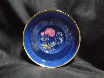Spode Y3697, Blue, Flowers: Pink & Blue Demitasse Cup & Saucer Set