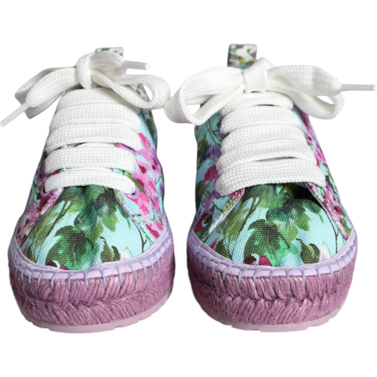 DOLCE & GABBANA Shoes Multicolor Canvas Floral Espadrilles DOLCE & GABBANA Shoes Multicolor Canvas Floral Espadrilles